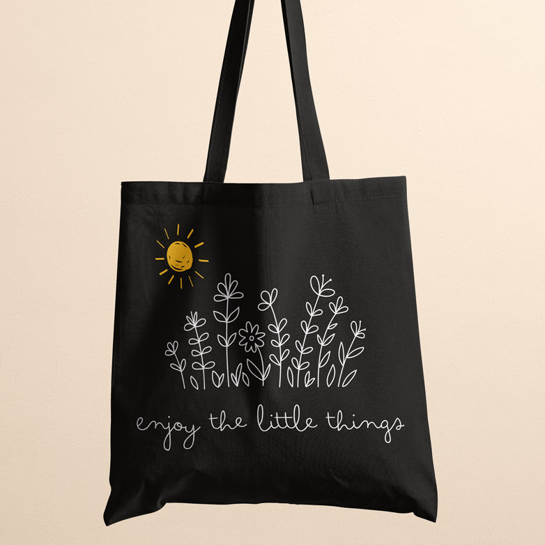 Enjoy Little Things Everyday Large Tote Bag