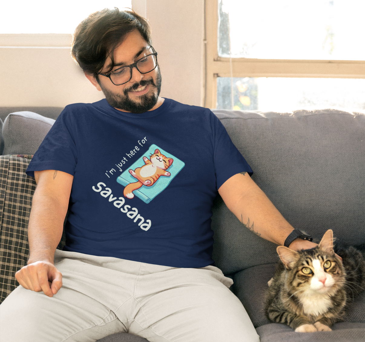 I'm Just Here For Savasana T-Shirt