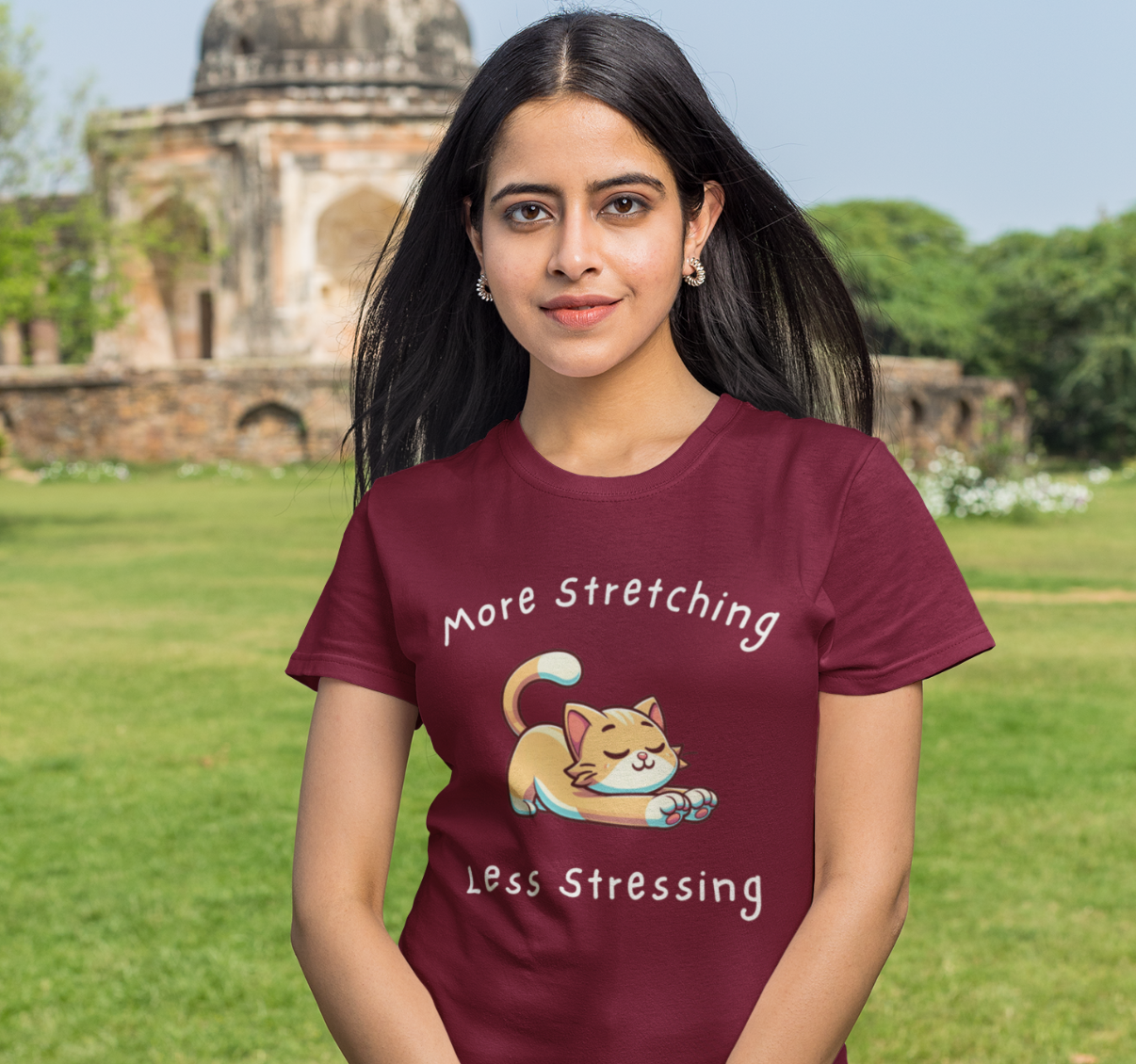 Less Stressing Half Sleeve T-Shirt