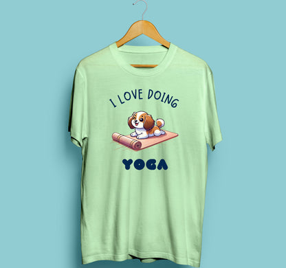 I Love Doing Yoga Dog T-shirt