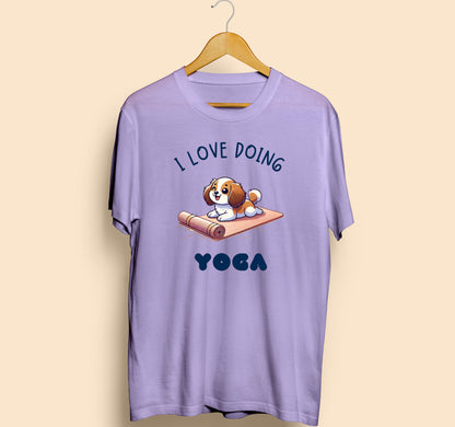 I Love Doing Yoga Dog T-shirt